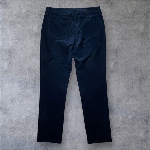 Set of 2 Eileen Fisher Corduroy Pants size M Brown Black 34x32 Stretch Trousers - Picture 5 of 13